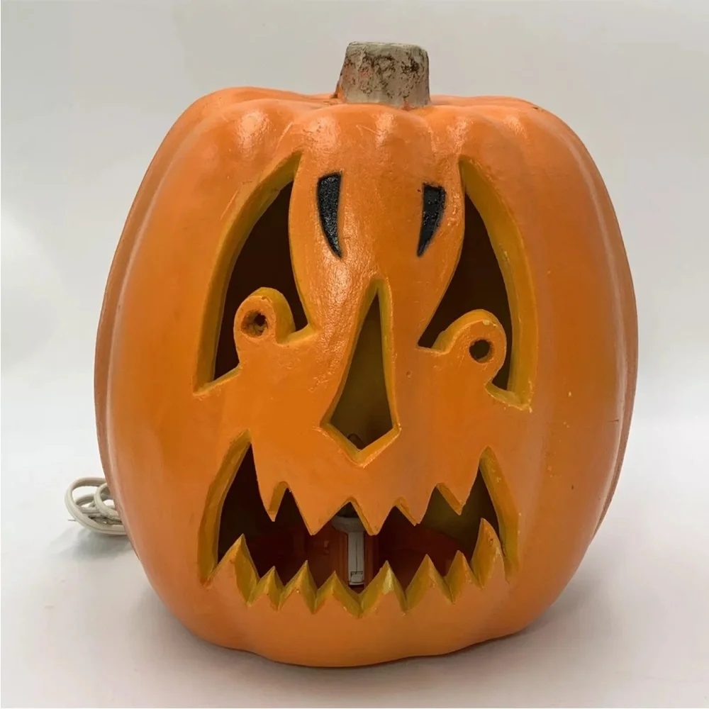 Vtg 1998 Halloween Foam Blow Mold Pumpkin Jack O Lantern The Paper Magic Group
